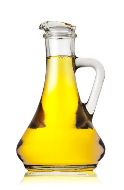 Bir şişe zeytinyağı.