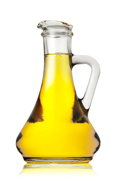 Пляшка оливкової олії — стокове фото