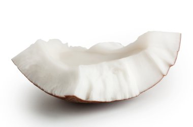 Ham olgun hindistan cevizi parçası