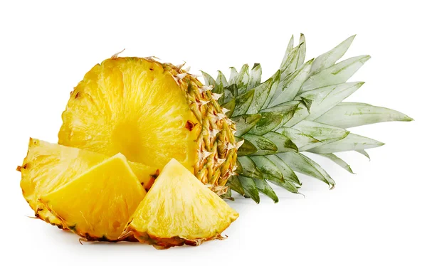 Sappige rijp gesneden ananas — Stockfoto