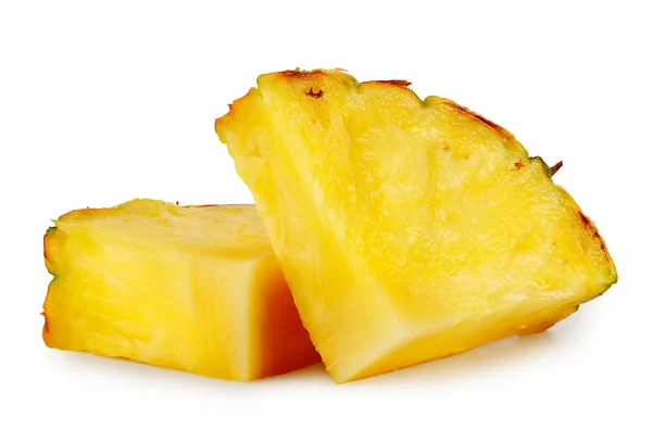 Sappige ananas plakjes gesneden — Stockfoto