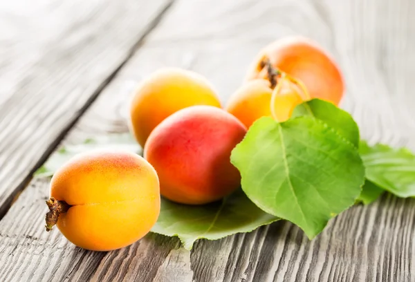 Bright ripe juicy apricots — Stockfoto