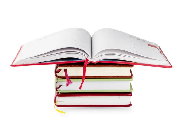 Stack of notebooks with open top — Stock Photo, Image