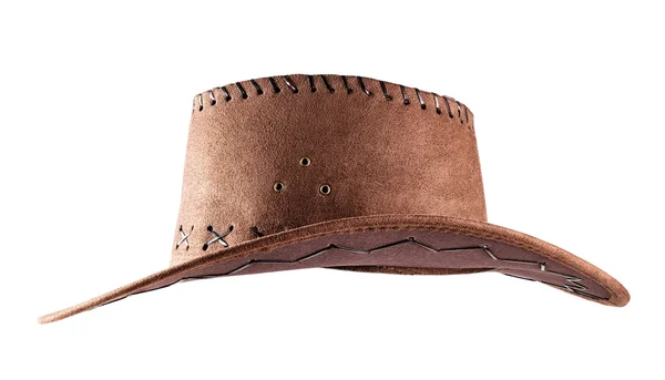 Leather cowboy hat shot side — Stock Photo, Image