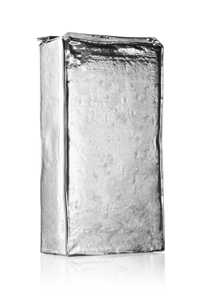 Silver wrapping foil — Stock Photo, Image