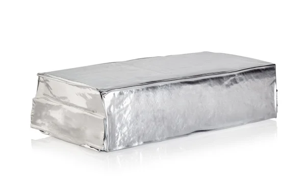 Rectangular lying packaging foil — Stock Photo, Image