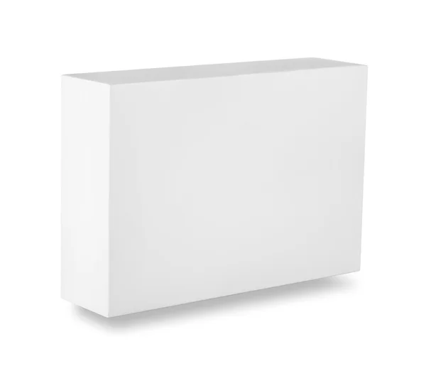 Caja blanca en blanco — Foto de Stock