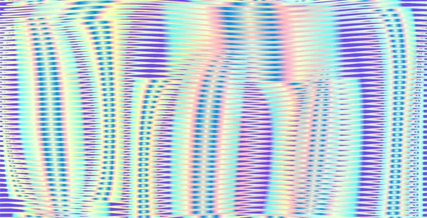 Fond irisé de couleur pastel avec des lignes lumineuses et des formes arrondies. — Image vectorielle