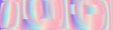 Doğrusal yuvarlak şekillerin Pastel renkleri Iridescent soyut arka planı.