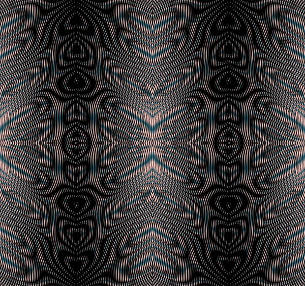 Textura vectorial abstracta de rayas de onda ornamental de líneas en colores grises. — Archivo Imágenes Vectoriales