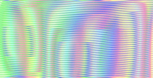 Lutande regnbåge abstrakt bakgrund med vågiga linjer och mjuka rundade former — Stock vektor