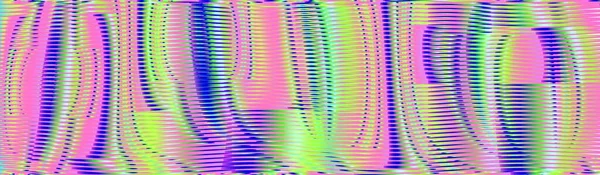 Ljusa Iridescent abstrakt bakgrund med vågiga linjer holografisk effekt. — Stock vektor
