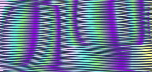 Texture décorée doublée abstraite vectorielle avec des lignes de volume aux couleurs tendance. — Image vectorielle