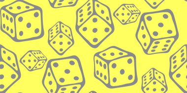 Sarı ışıkta çizgili gri küplerle çiziksiz desen. . 