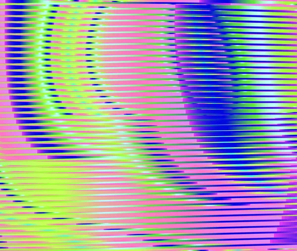 Heldere iriserende abstracte textuur met lijnen en holografisch effect. — Stockvector