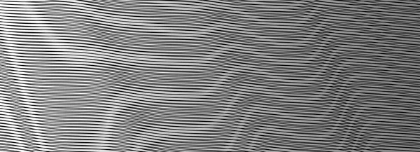 Абстрактный монохромный линейный оптический иллюзионный градиентный фон с муаром. — стоковый вектор