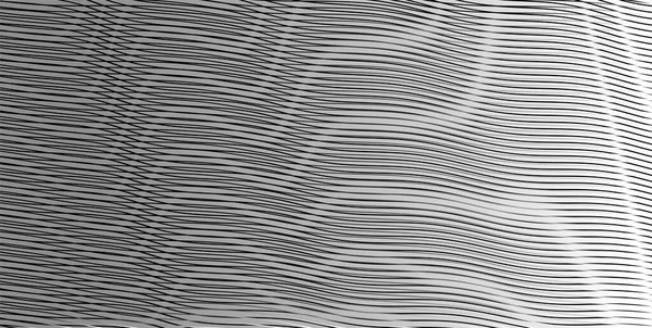 Abstract monochroom lineair verloop achtergrond met moire effect strepen. — Stockvector