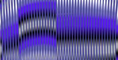 Çizgili ve moire efektli mavi soyut pankart.