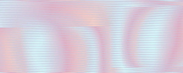 Abstrakte lineare Textur mit pastellfarbenen Perlen, abgerundeten Formen und Netzeffekt. — Stockvektor