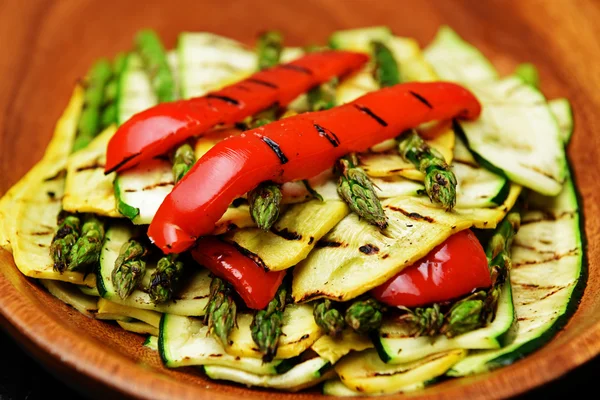 Presentación de verduras a la parrilla Imagen de stock