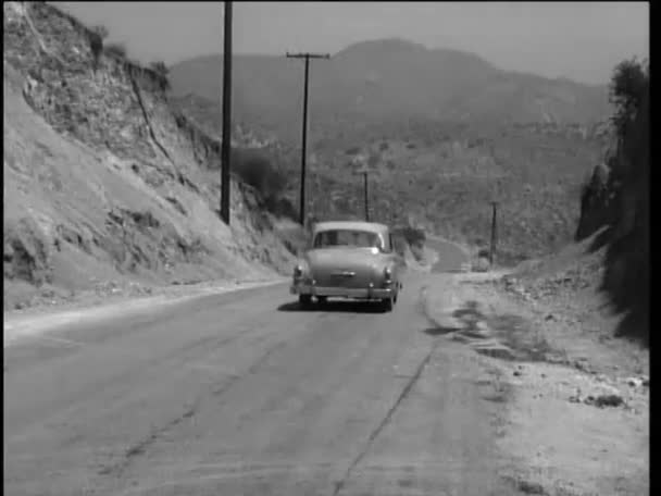 Αυτοκίνητο Οδήγηση στην Χώρα Road — Αρχείο Βίντεο