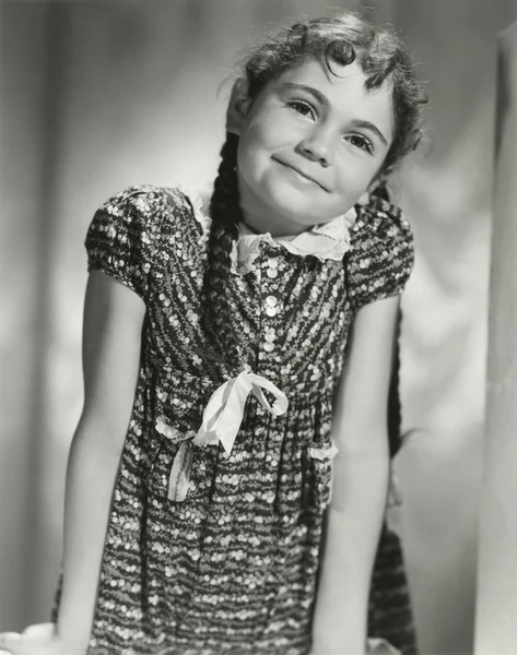 Κορίτσι με πλεξούδες — Φωτογραφία Αρχείου