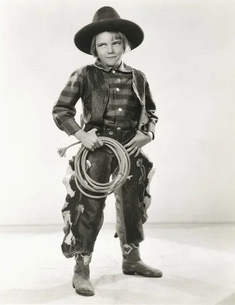 Pequena cowgirl Fotografia De Stock