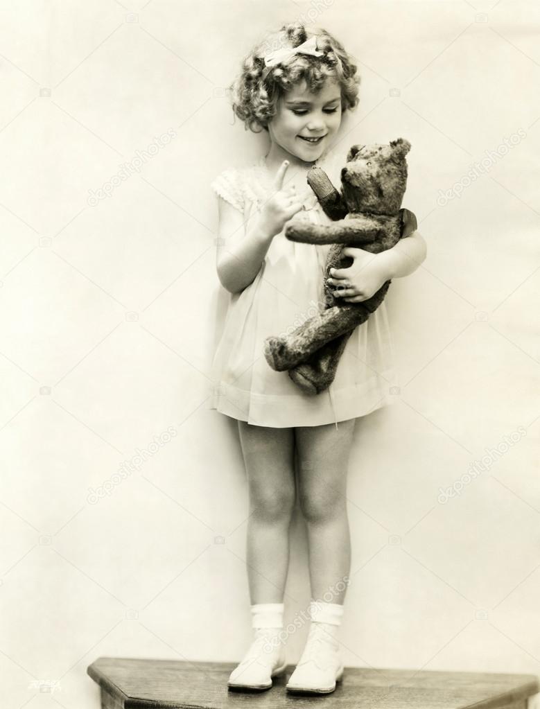 Girl with  Teddy Bear