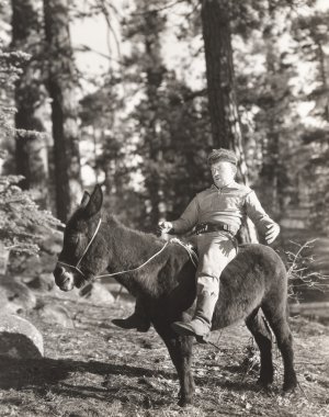 adam ridding eşek