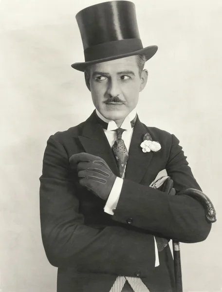 Gentleman in top hat Stockfoto