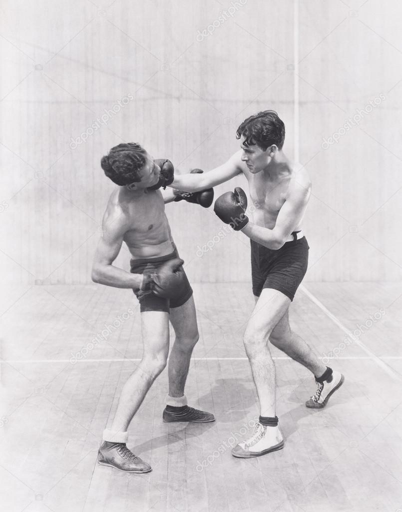 young men fighting