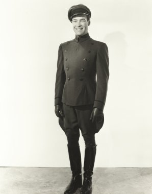 Genç gülen şoför
