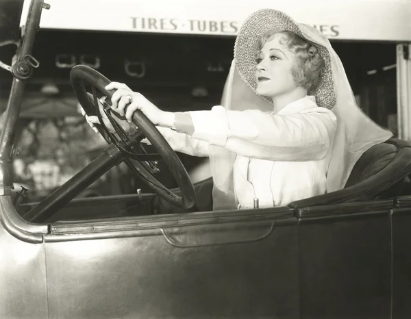 Woman Driving with confidence Royalty Free Stock Images