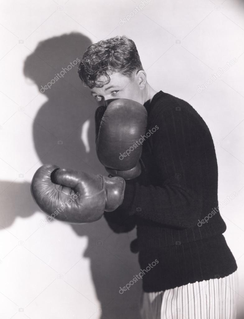 young Defensive boxer