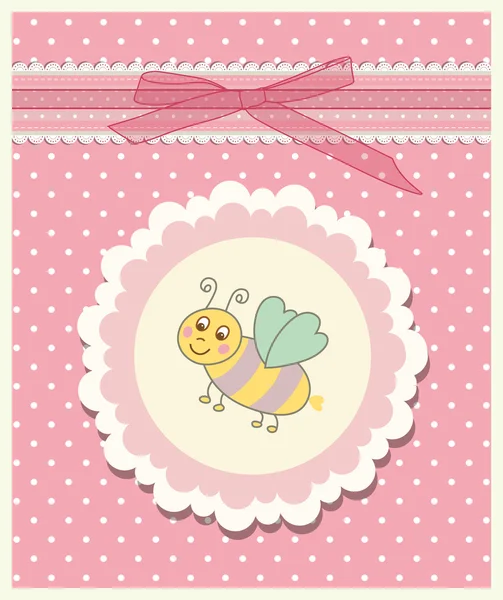 Modello di scarabocchio colorato per bambino, baby shower card, Buon compleanno, invito. . — Vettoriale Stock