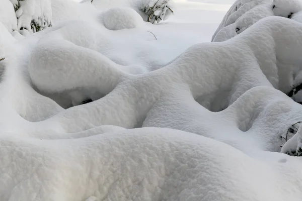 pure white untouched snow shapes - background for your concept