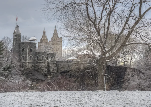 Central Park, New York City, Schloss Belvedere — Stockfoto