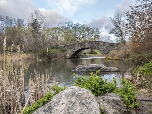 Gapstow Bridge Central Park, New York City — Stockfoto