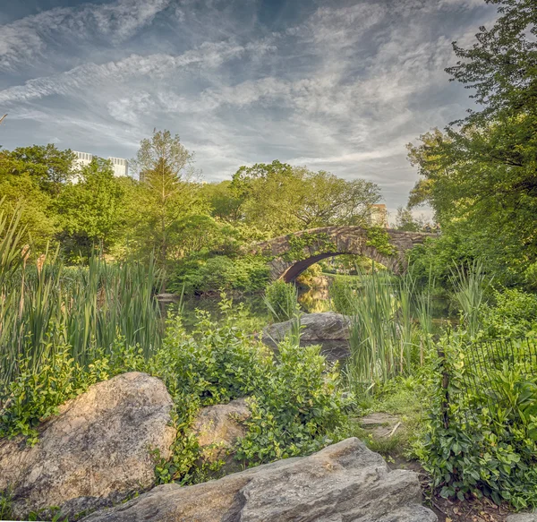 Ponte di Gapstow Central Park, New York — Foto Stock