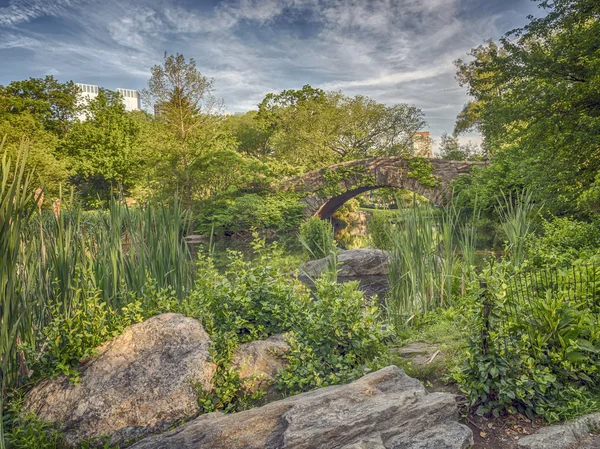 Gapstow bridge, Central Park, New York City — Stock Fotó