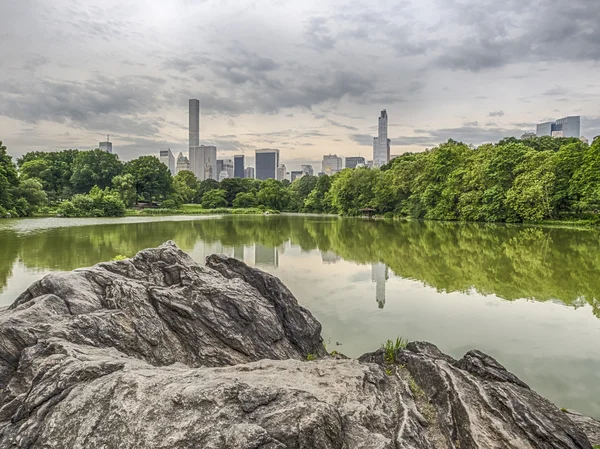 En el lago por la mañana temprano en verano — Foto de Stock