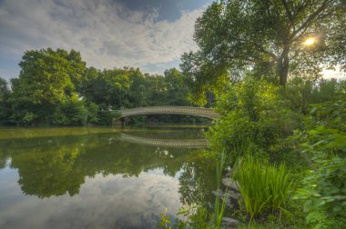 Bow Köprüsü, Central Park, New York Yazın