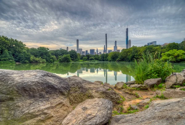 Lake Central Park New York City Manhattan — Stock Photo, Image