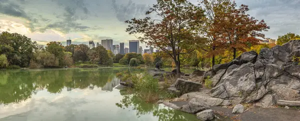 Lake Central Park New York City Manhattan — Stock Photo, Image