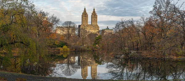 Lake Central Park New York City Manhattan — Stock Photo, Image