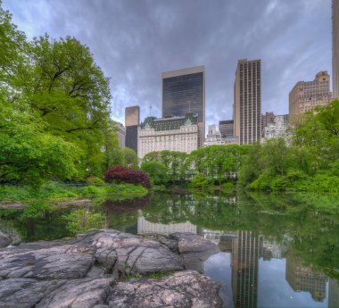 Central Park 'ın kıyısındaki Plaza Oteli, New York