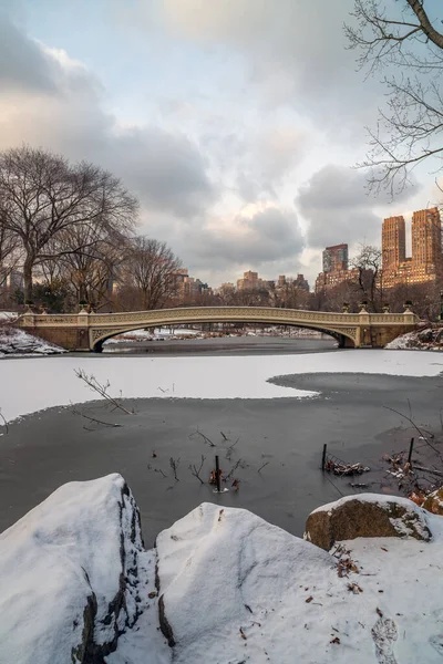 Bow Bridge Central Park New York City — Stock Photo, Image