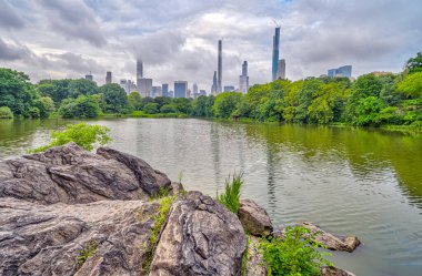 Central Park 'taki gölde, New York City, Manhattan