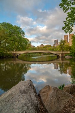Bow Köprüsü, Central Park, New York Yazın sonlarında