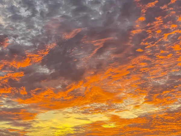 Early Morning Dramatic Sky Gulf Coast Florida — Stock Photo, Image